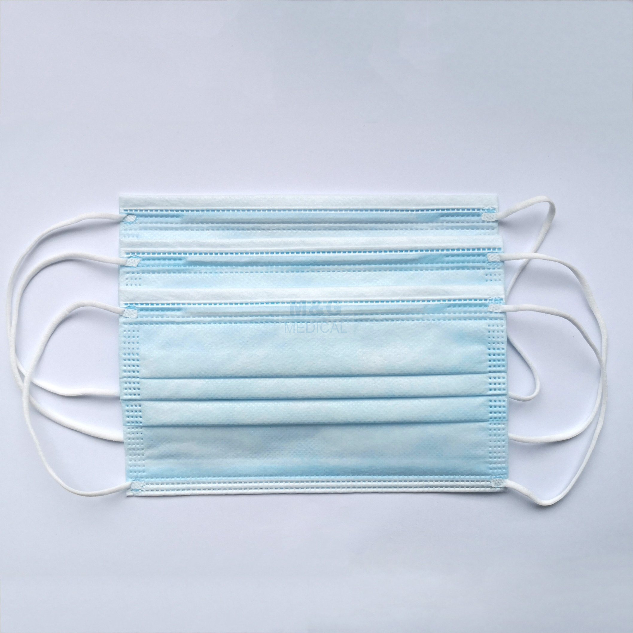 Wholesale 3 Ply Non-Woven Antibacterial Medical Disposable Face Mask