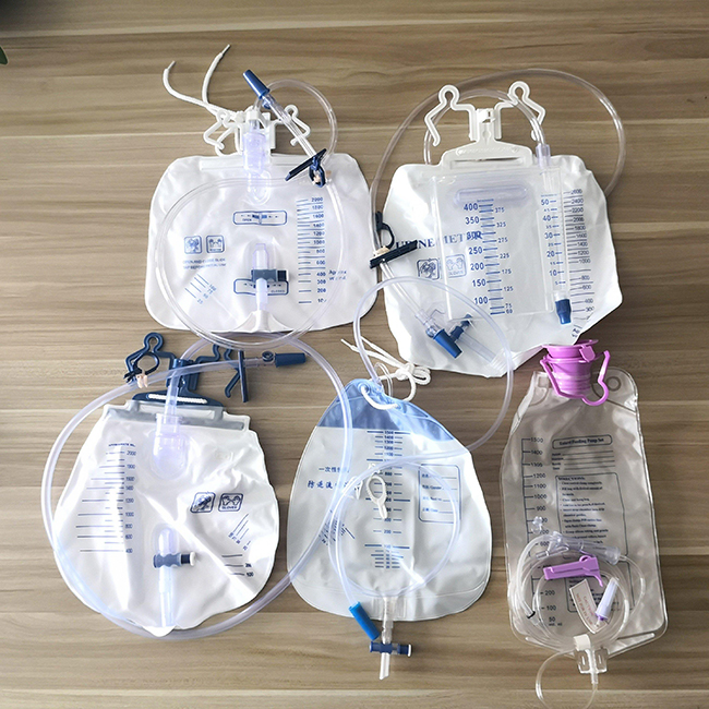 Medical Sterile Disposable Drainage Urine Bag with Drainage Valve