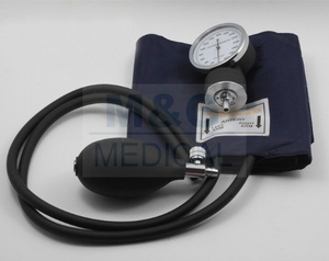 Hospital Use Professional Blood Pressure Monitor Adult Deluxe Aneroid Sphygmomanometer with Black Cuff and Carrying Case